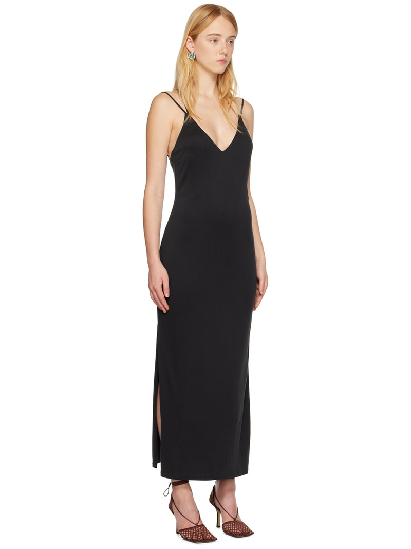 Black Form Cross Back Midi Dress 2