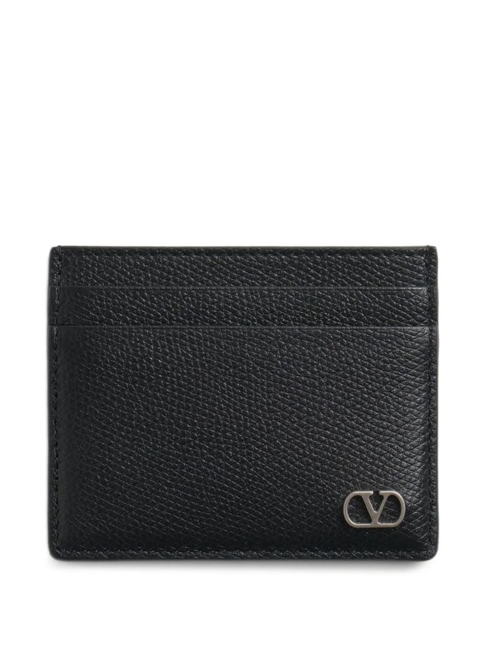 VLogo Signature leather card holder - 1