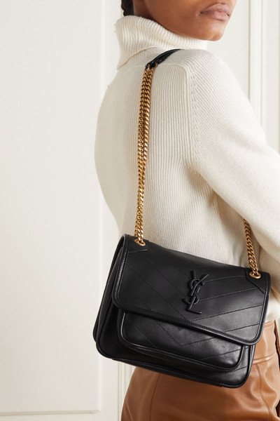 SAINT LAURENT Niki mini quilted leather shoulder bag outlook