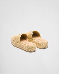 Prada Crochet flatform slides | REVERSIBLE