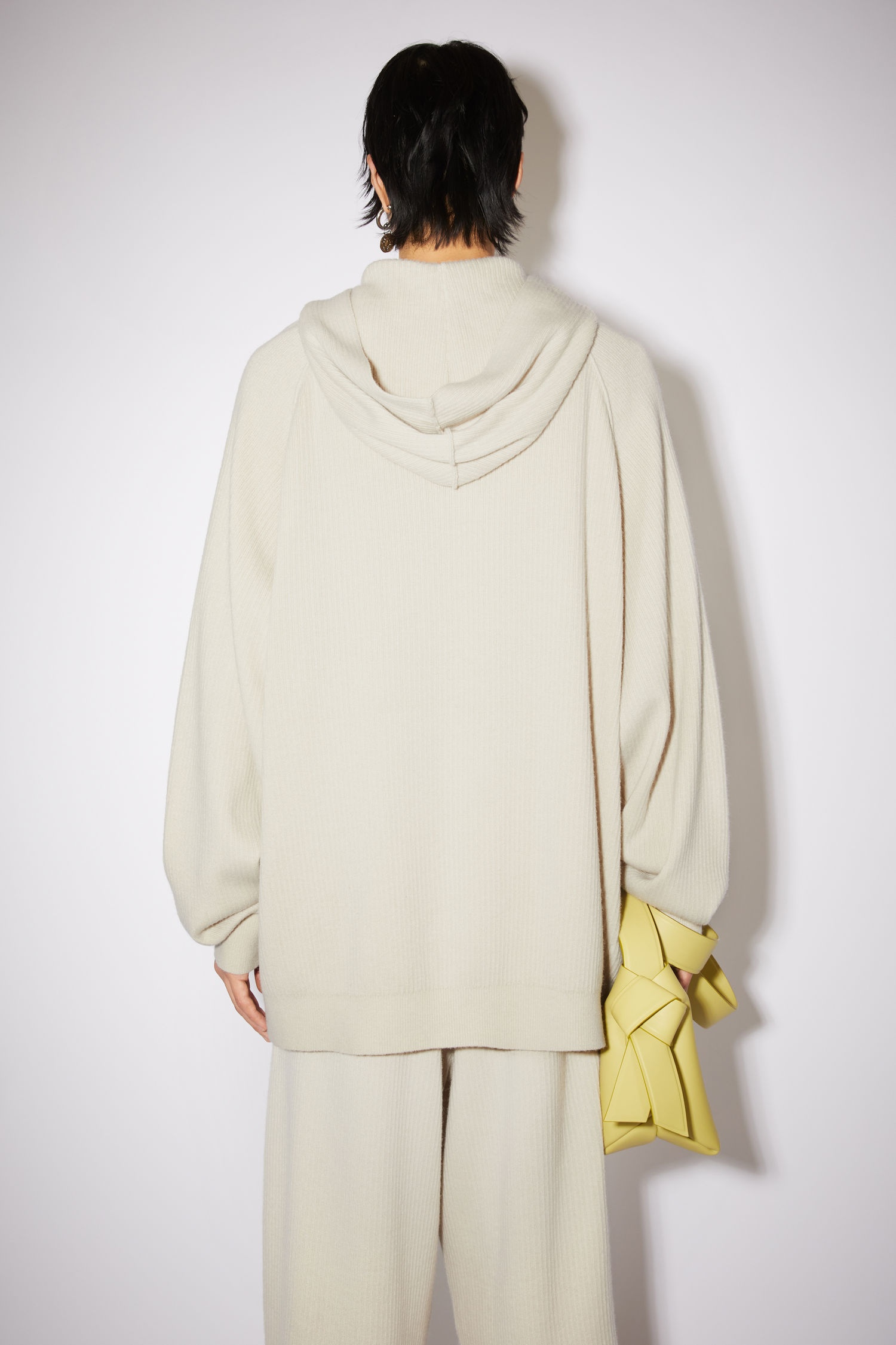 Hooded cardigan - Ecru beige - 3