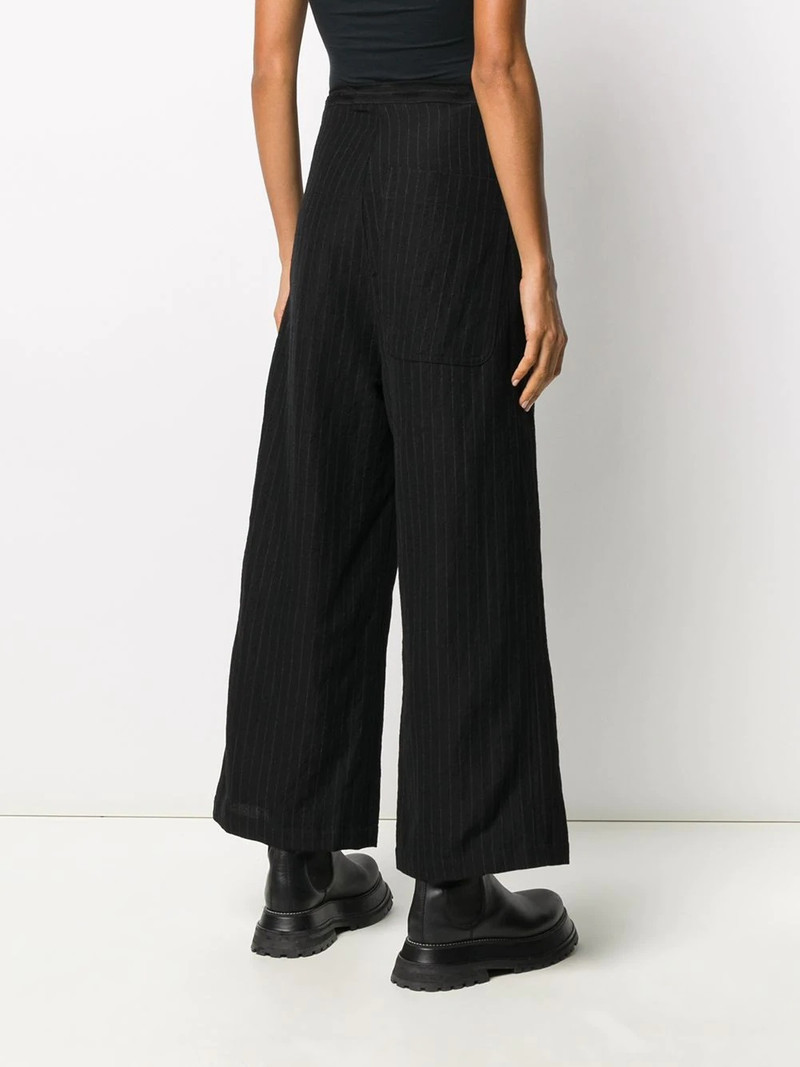 pinstripe wide-leg trousers 4