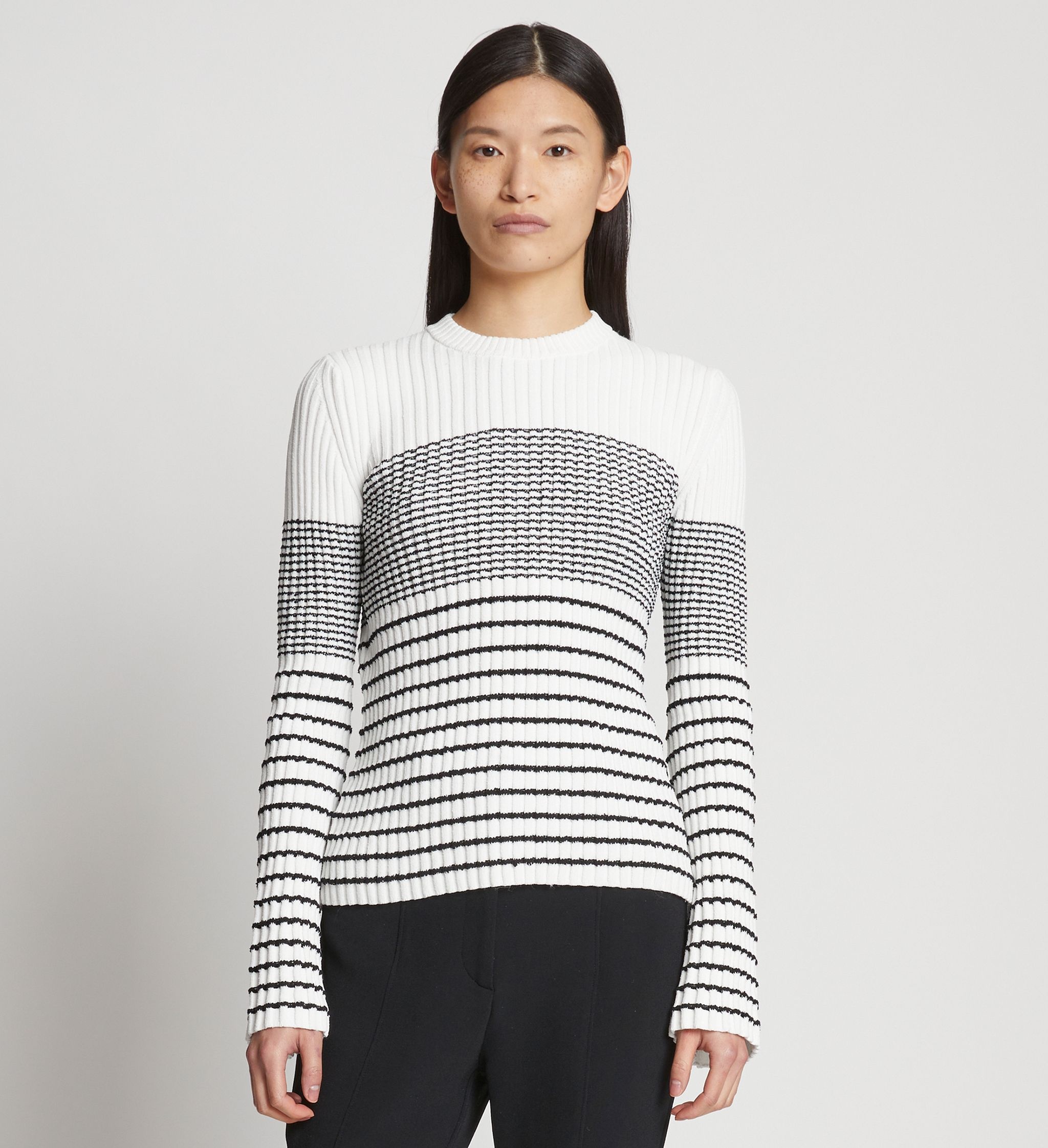 Proenza Schouler Boucle Mini Stripe Sweater | REVERSIBLE