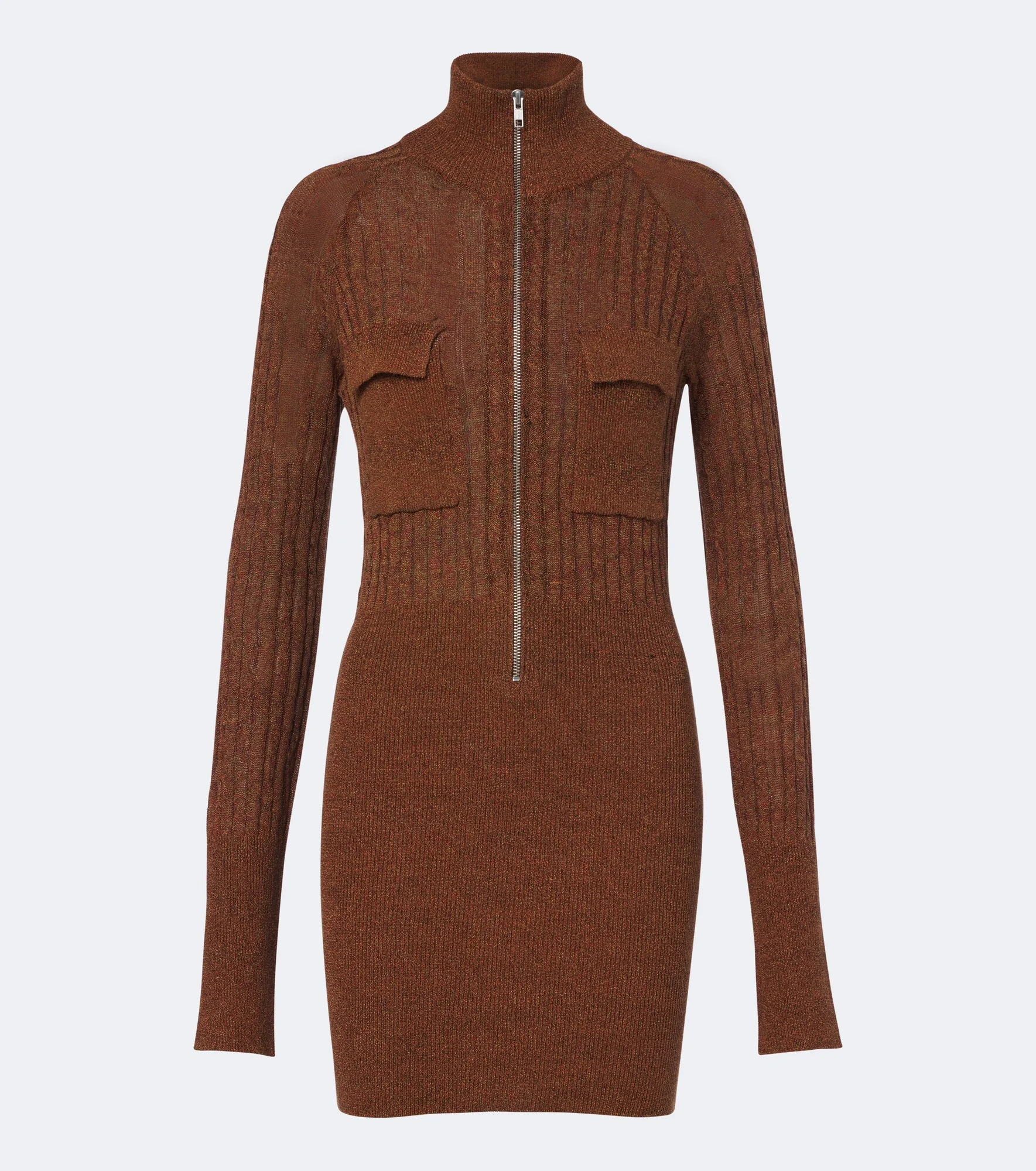 Eora knitted cotton and silk minidress - 1