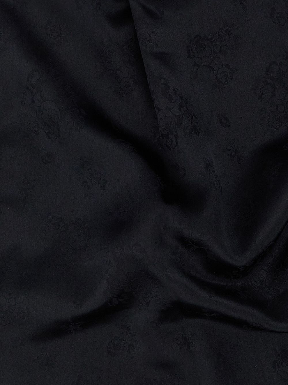 floral-pattern leather scarf - 2