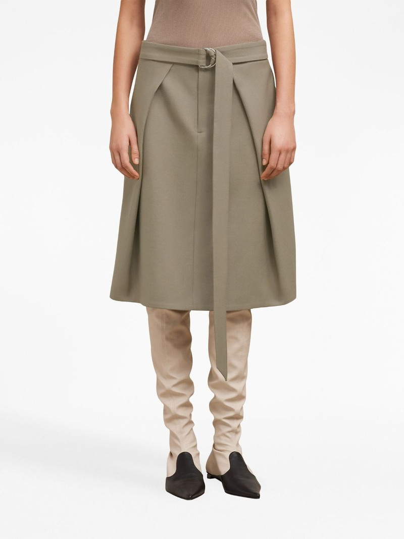 belted wool midi skirt 5