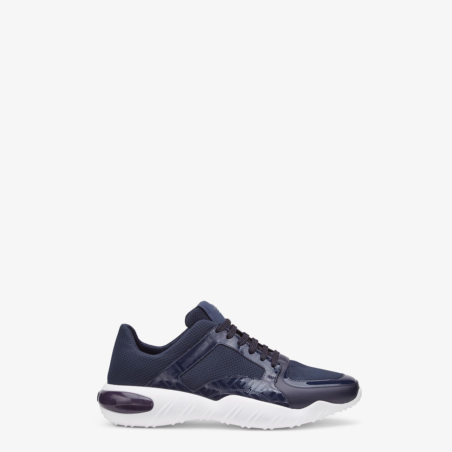 Blue tech fabric sneakers - 1