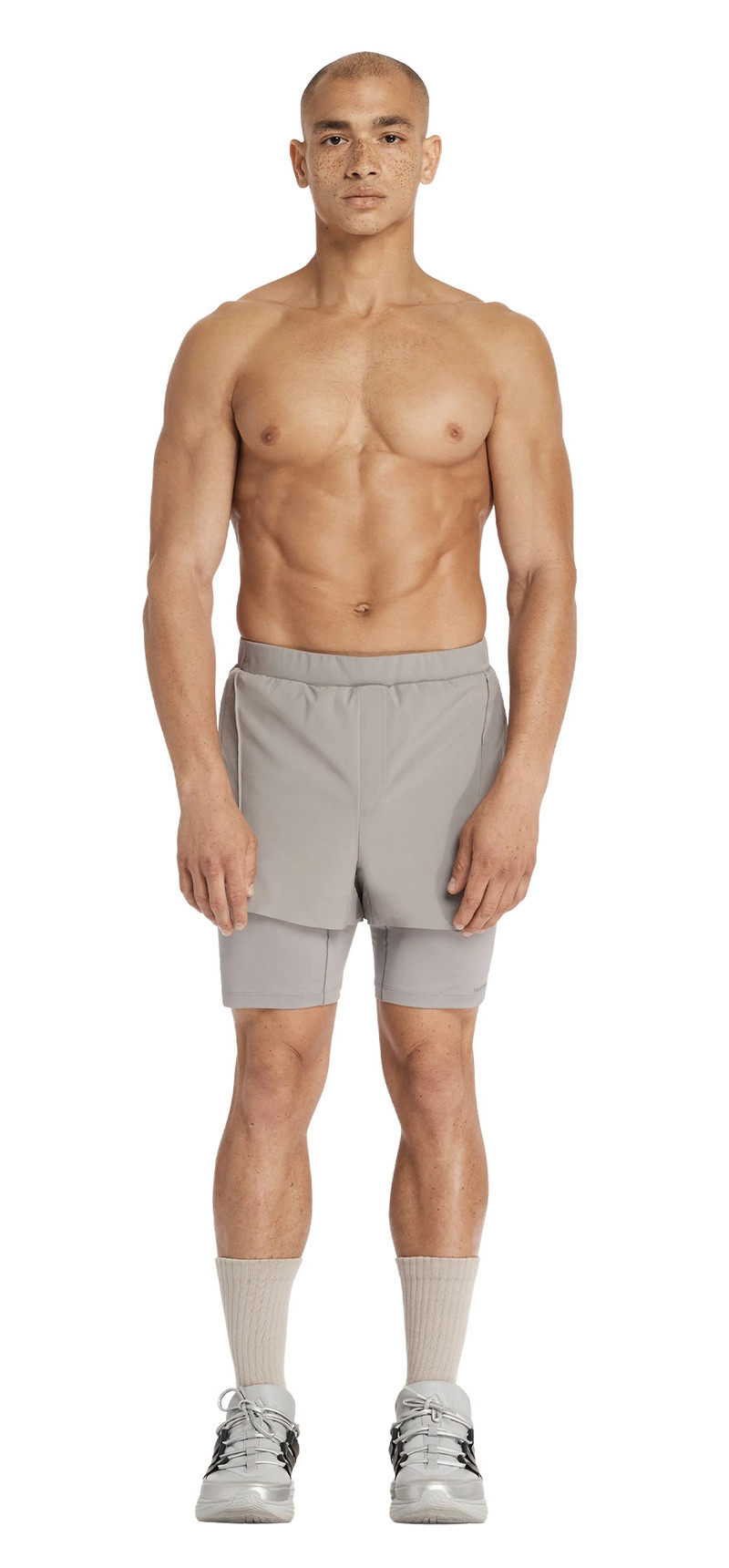 entire studios D4T TRAINING 2IN1 SHORTS DOVE GREY outlook