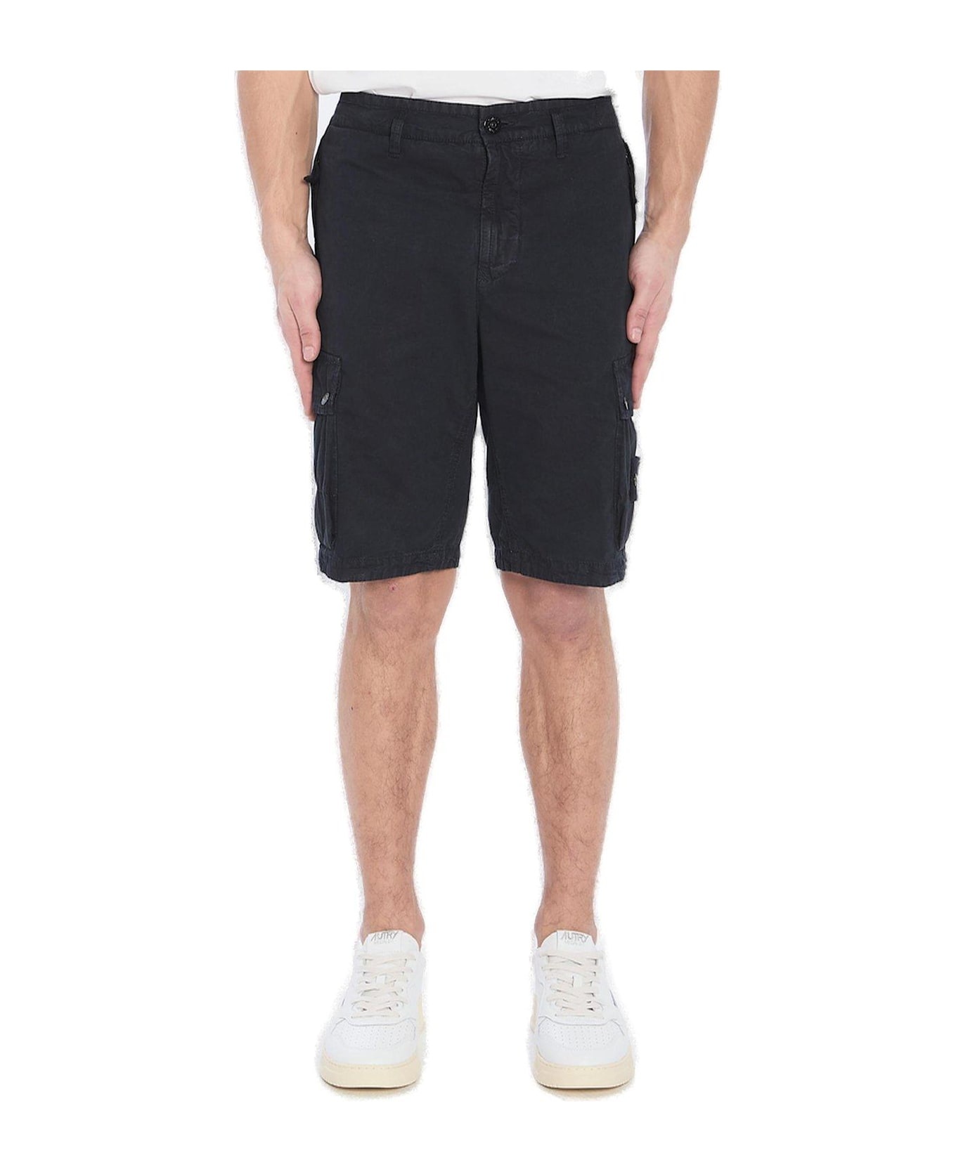 Compass Patch Bermuda Shorts - 1