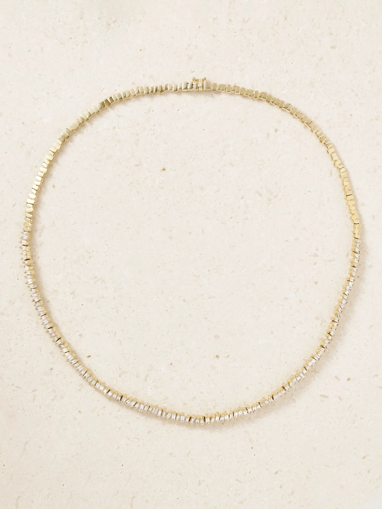 18-karat Gold Diamond Tennis Necklace - 1