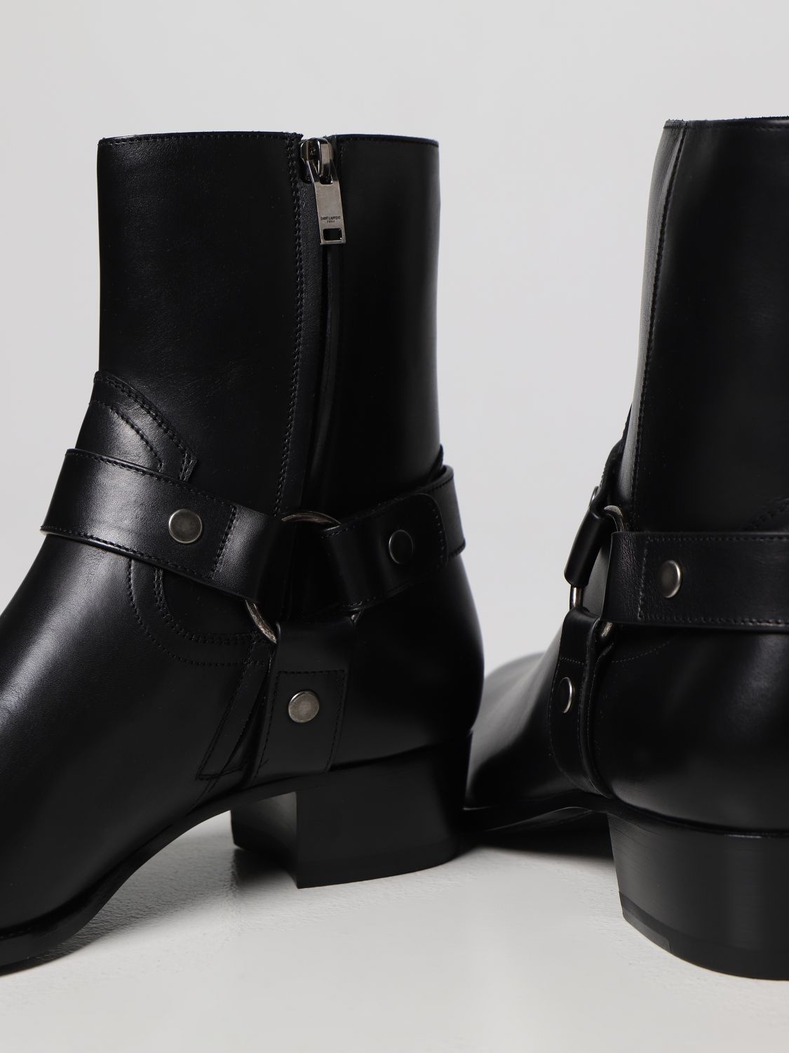 Saint Laurent Wyatt leather ankle boots with zip - 4