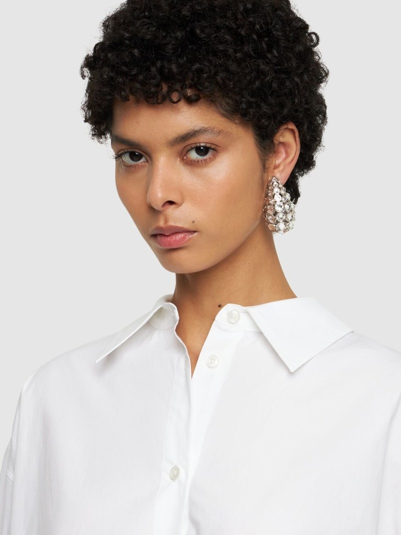 Pineapple crystal stud earrings - 2