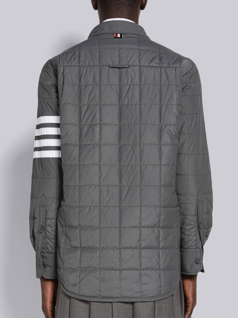 Thom Browne Poly Twill 4-Bar Down Shirt Jacket outlook