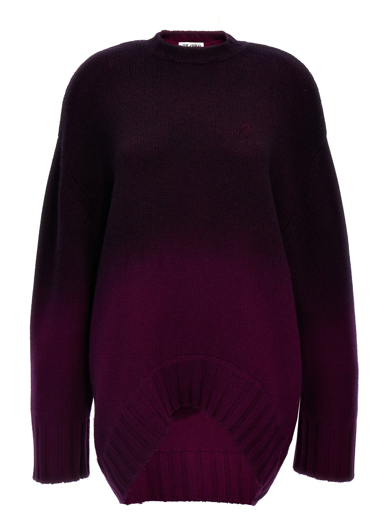 Oversized Knit Dress Dresses Purple - 1