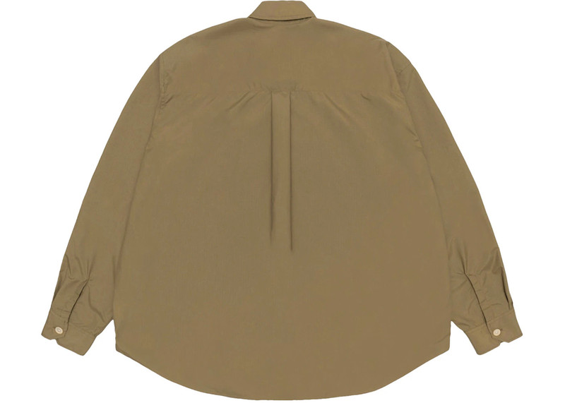 Stüssy Stussy x Our Legacy Work Shop Borrowed Shirt Olive Nylon Ripstop outlook