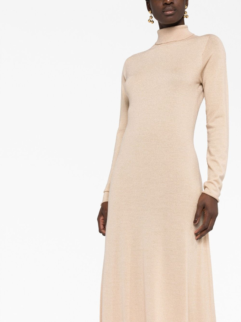 long-sleeve knitted maxi dress 5