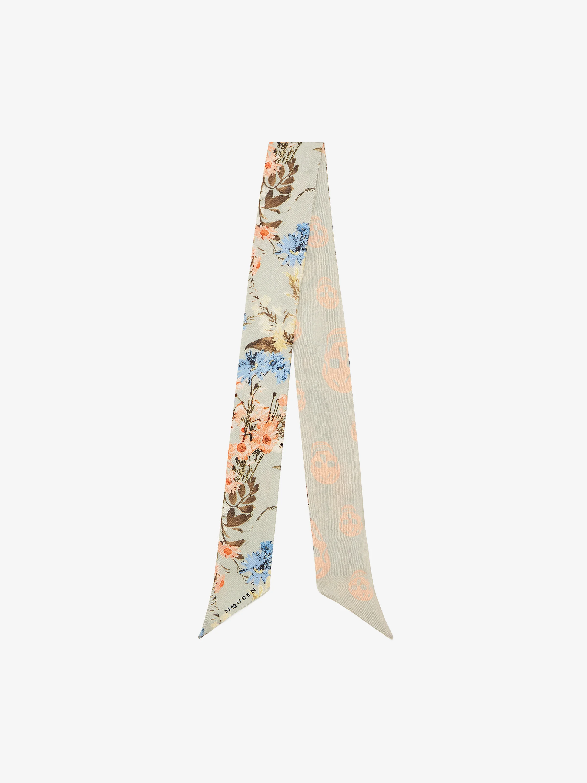 Women's Ribbon Wallpaper Floral Scarf in Multicolor - 1