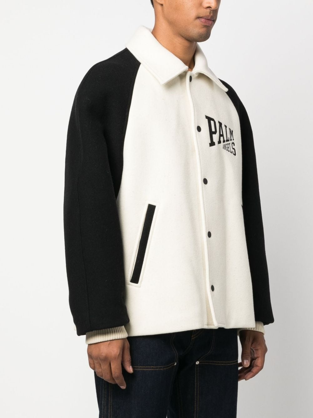 University virgin-wool bomber jacket - 4