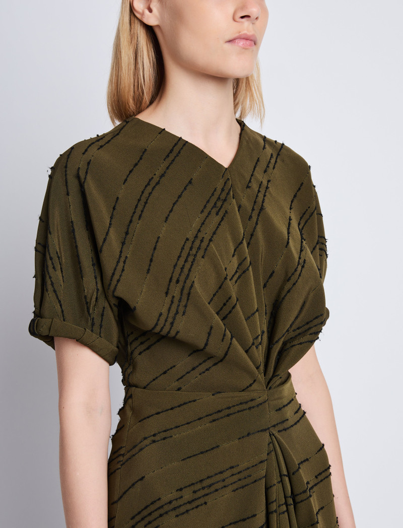 Vivienne 비대칭 Dress 에 질의 Stripe Flou 5