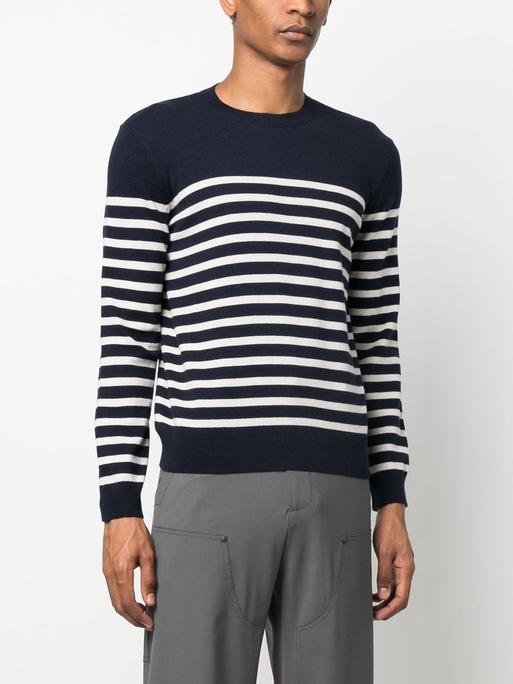 stripe knitted jumper - 3