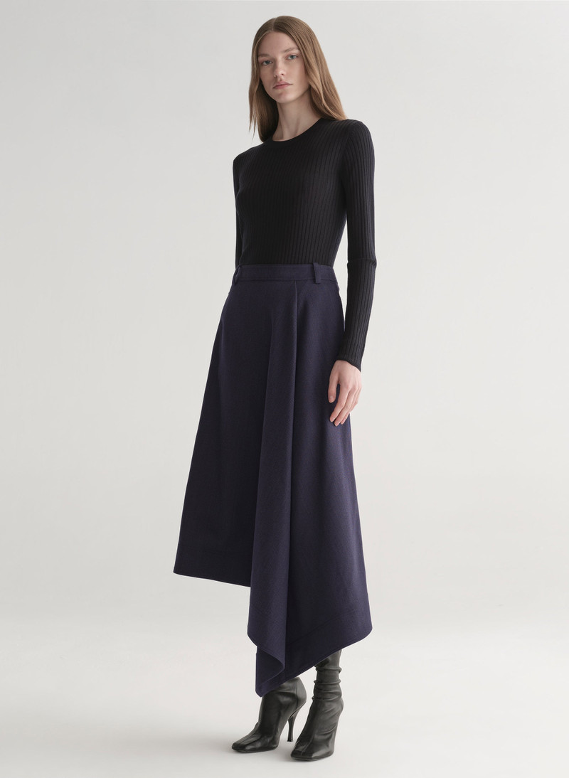 Gael Melange Twill Midi Skirt 5