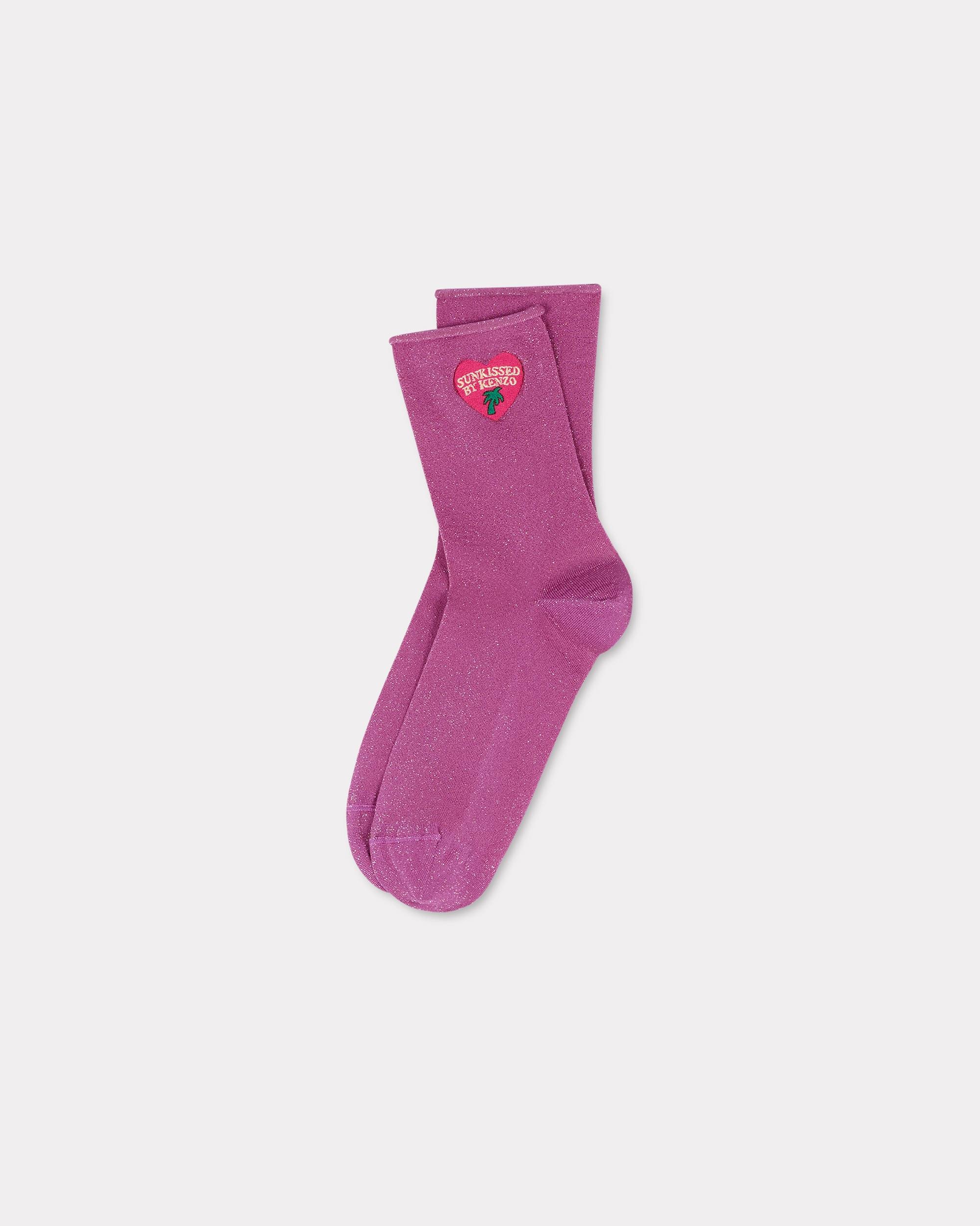 'KENZO Stamp' cotton and metallic fibre socks - 1