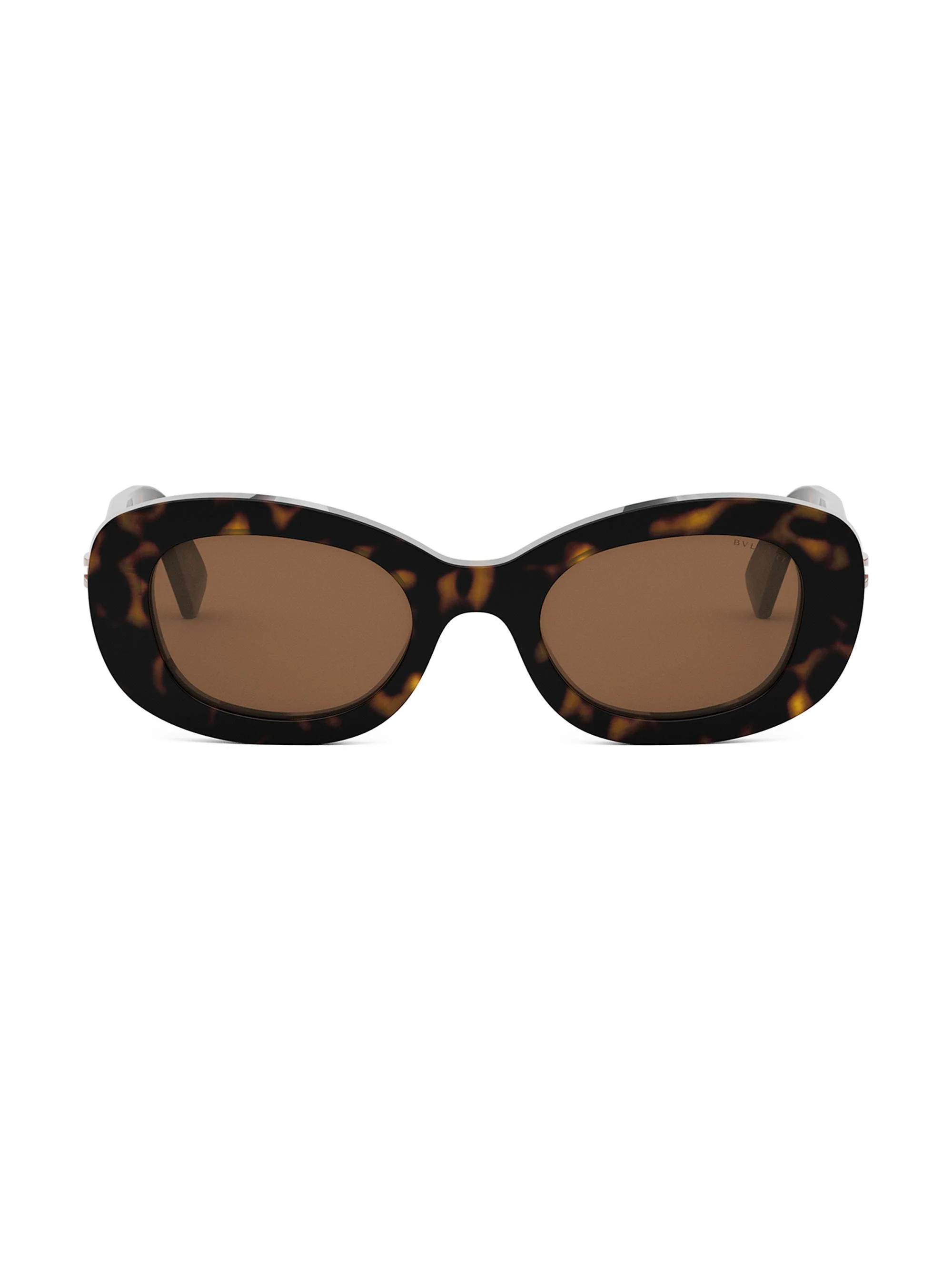 Women's B. Zero1 50MM Oval Sunglasses - Dark Havana Brown - 1