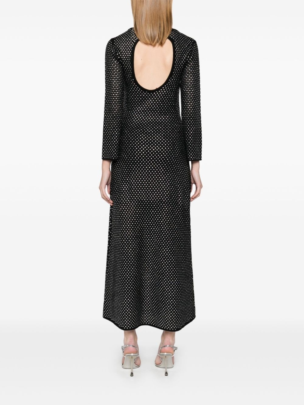 rhinestoned maxi dress - 4