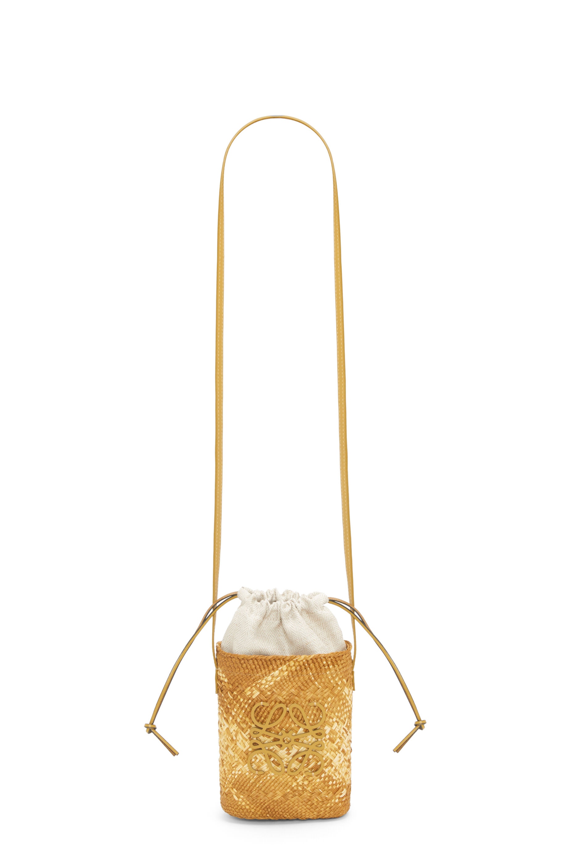 Square pocket in iraca palm and calfskin - 4