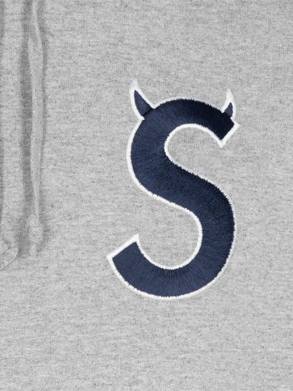 S logo drawstring hoodie - 2