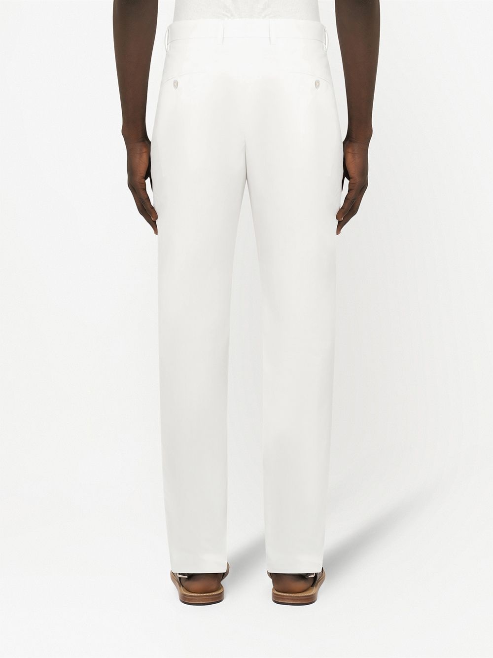 tailored straight-leg trousers - 4