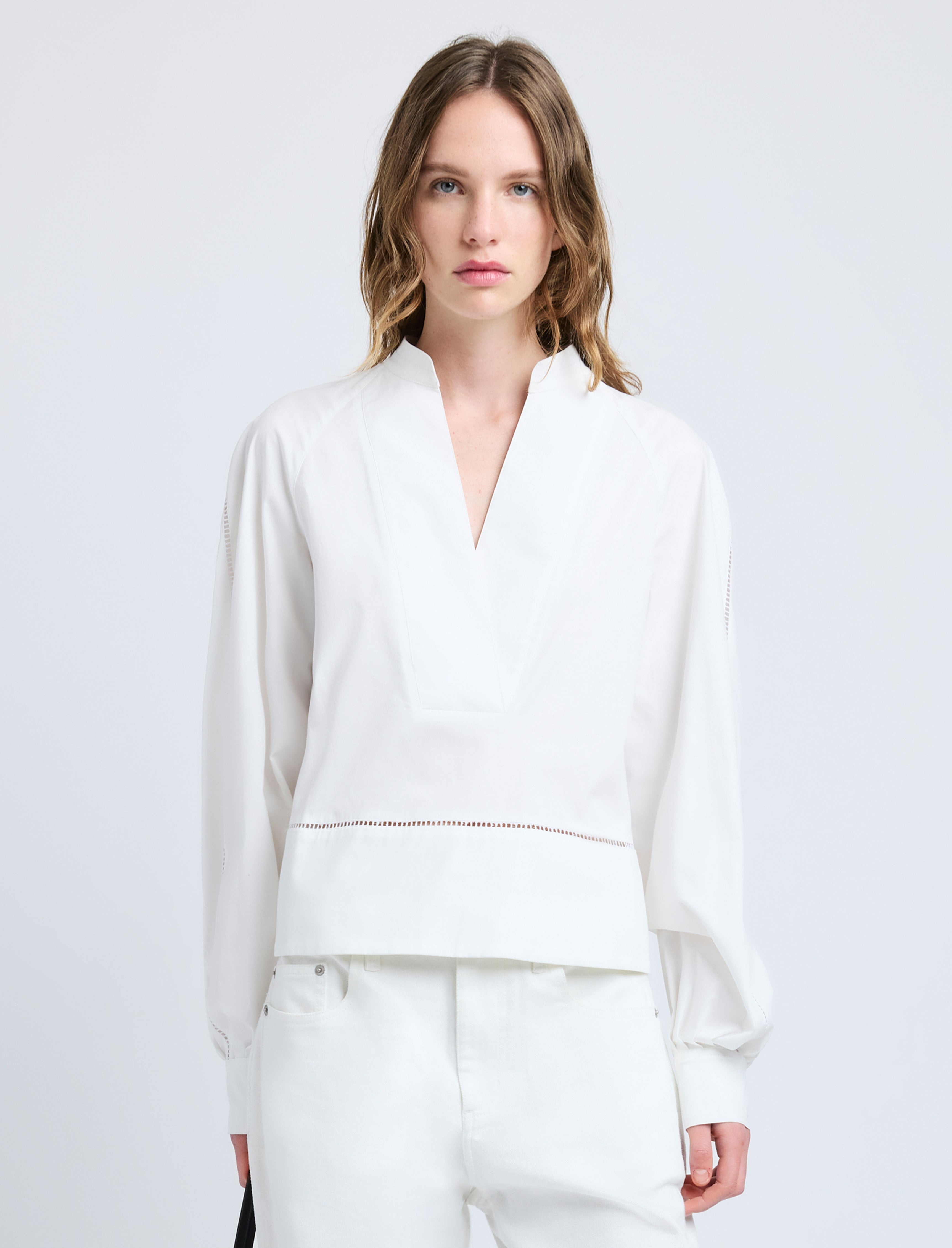 Grayson Top in Eco Cotton Poplin - 2