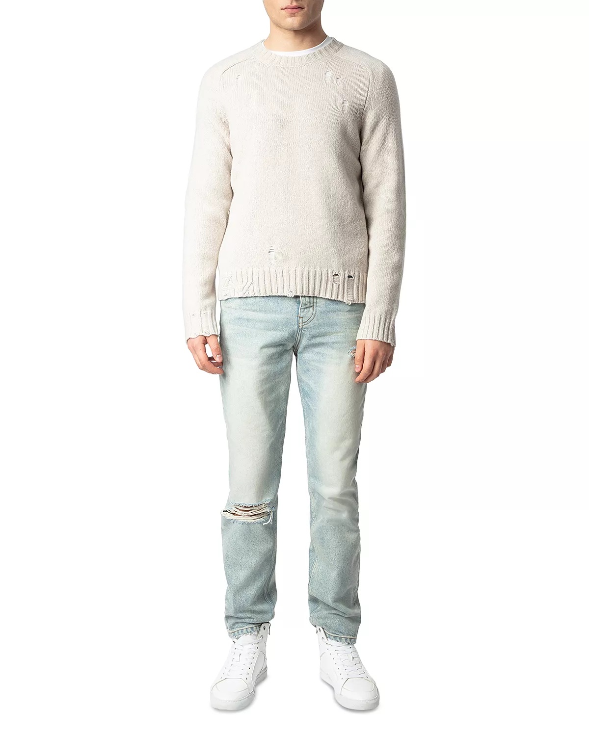 Jordan Merino Wool Destructed Sweater - 2