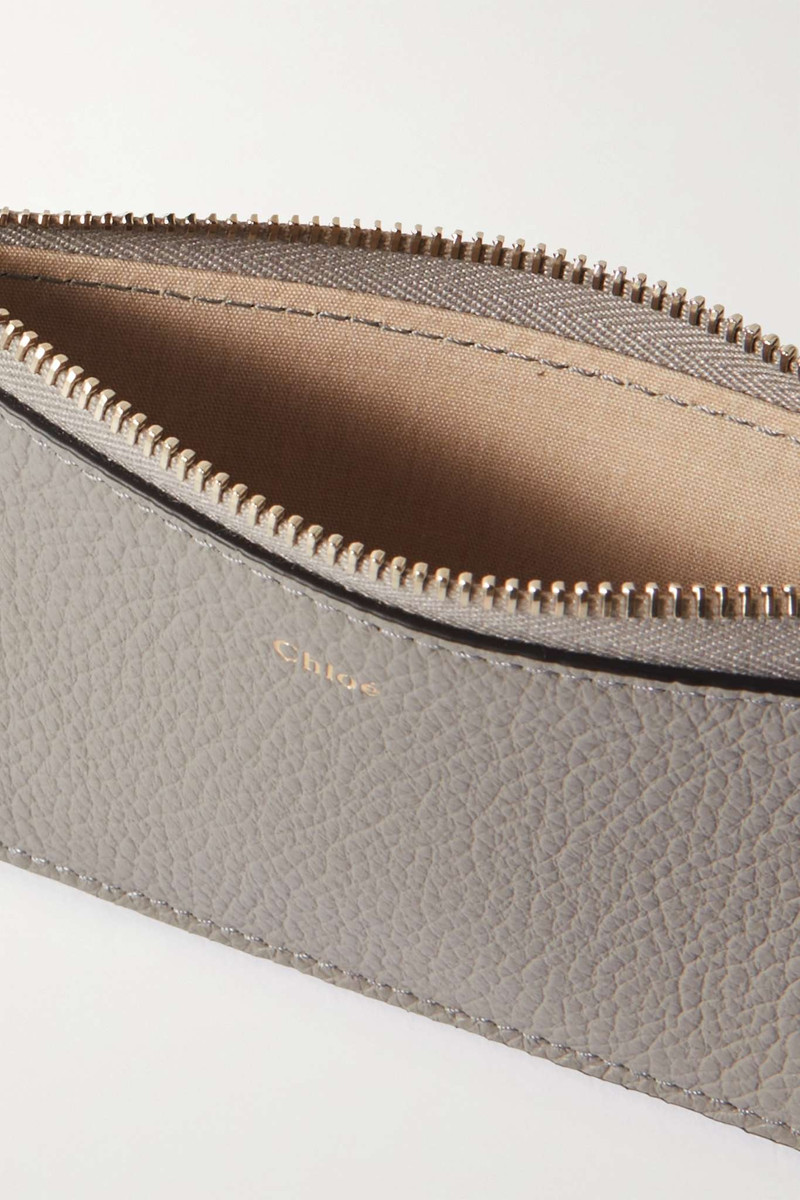 + NET SUSTAIN Alphabet textured-leather wallet 5