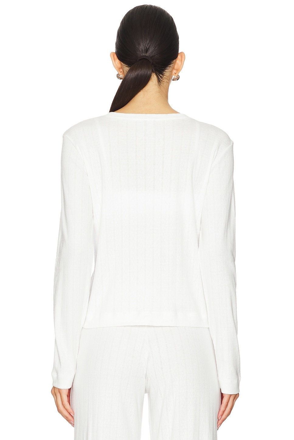 Pointelle Classic Cardigan - 4