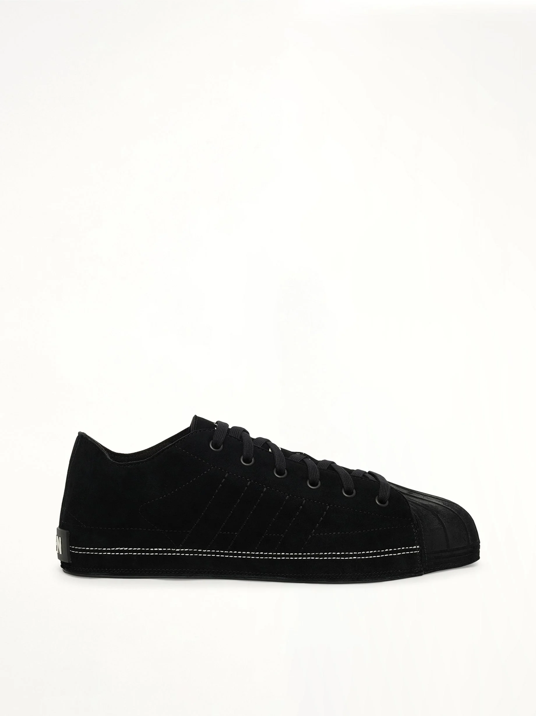 Y-3 X NBHD Nizzastar Lo Sneaker in Black/Off White - 1