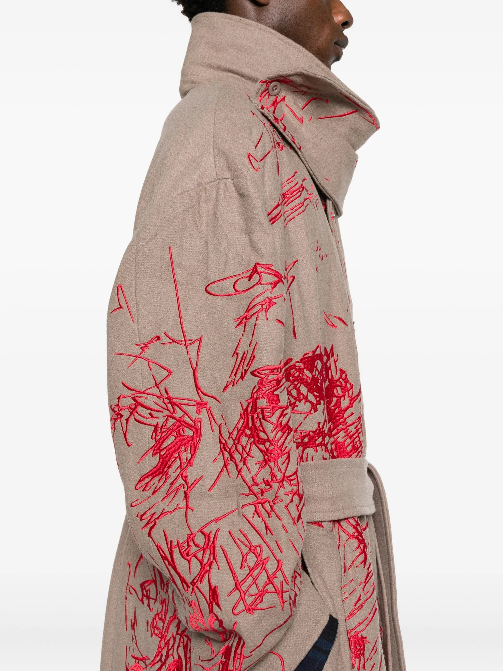 Kidsuper Belted Printed Coat - 2