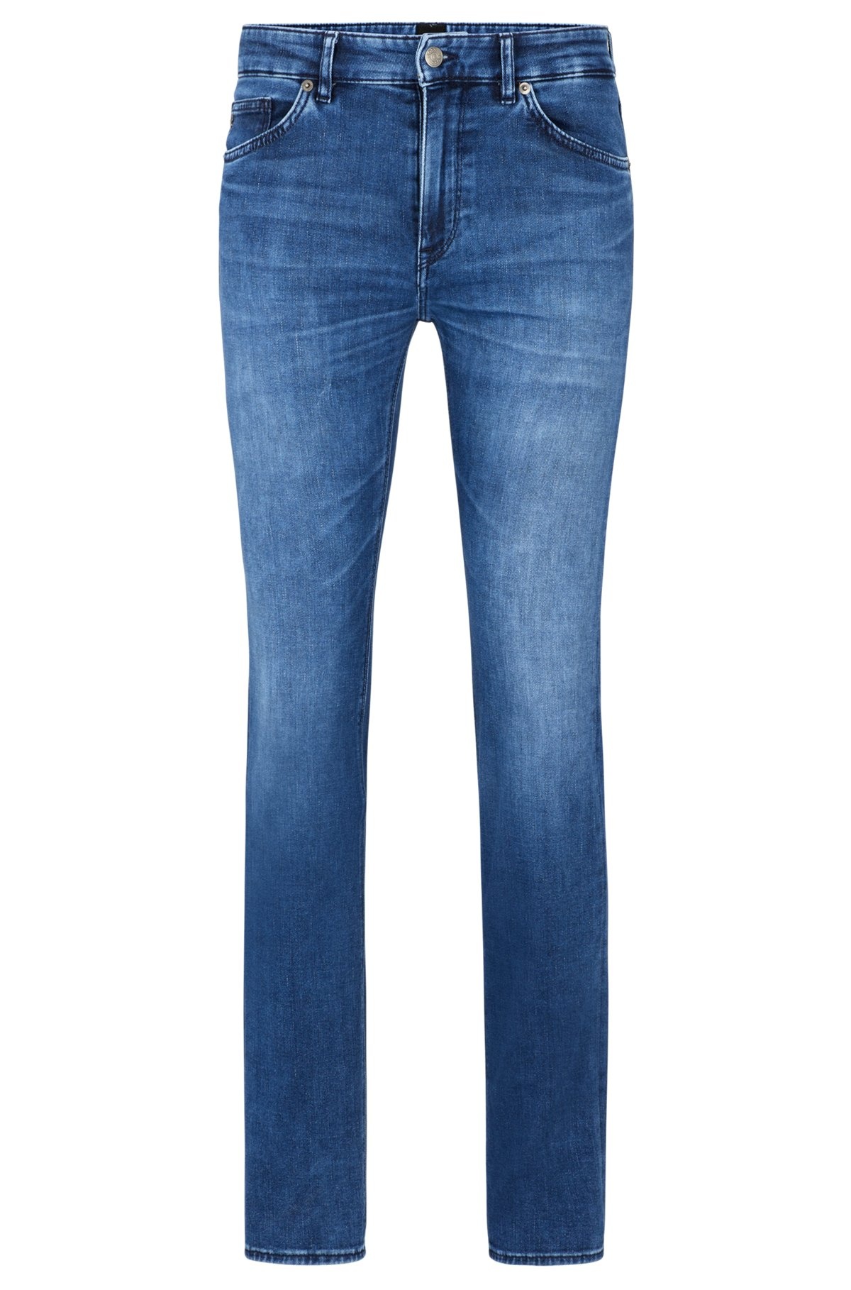 REGULAR-FIT JEANS IN BLUE ITALIAN DENIM - 1