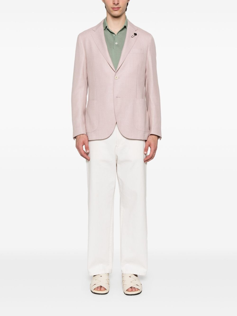 basketweave blazer - 2