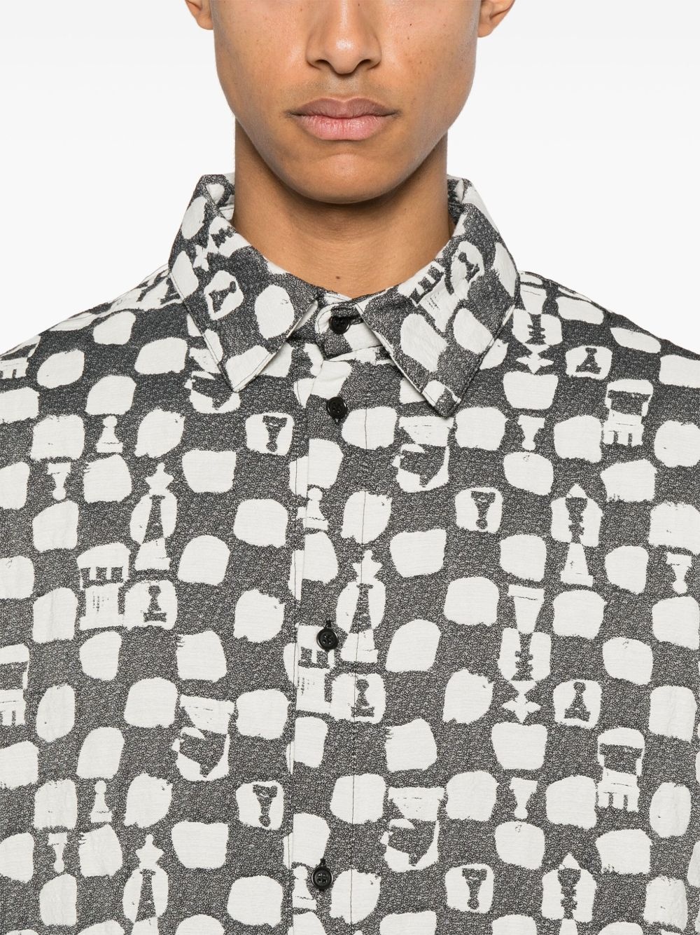 Big patterned-jacquard shirt - 5