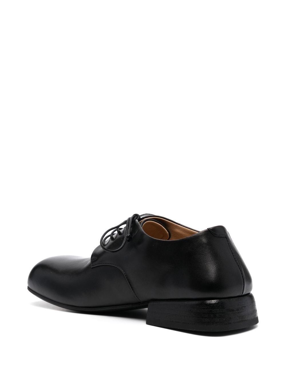 lace-up leather oxfords - 3