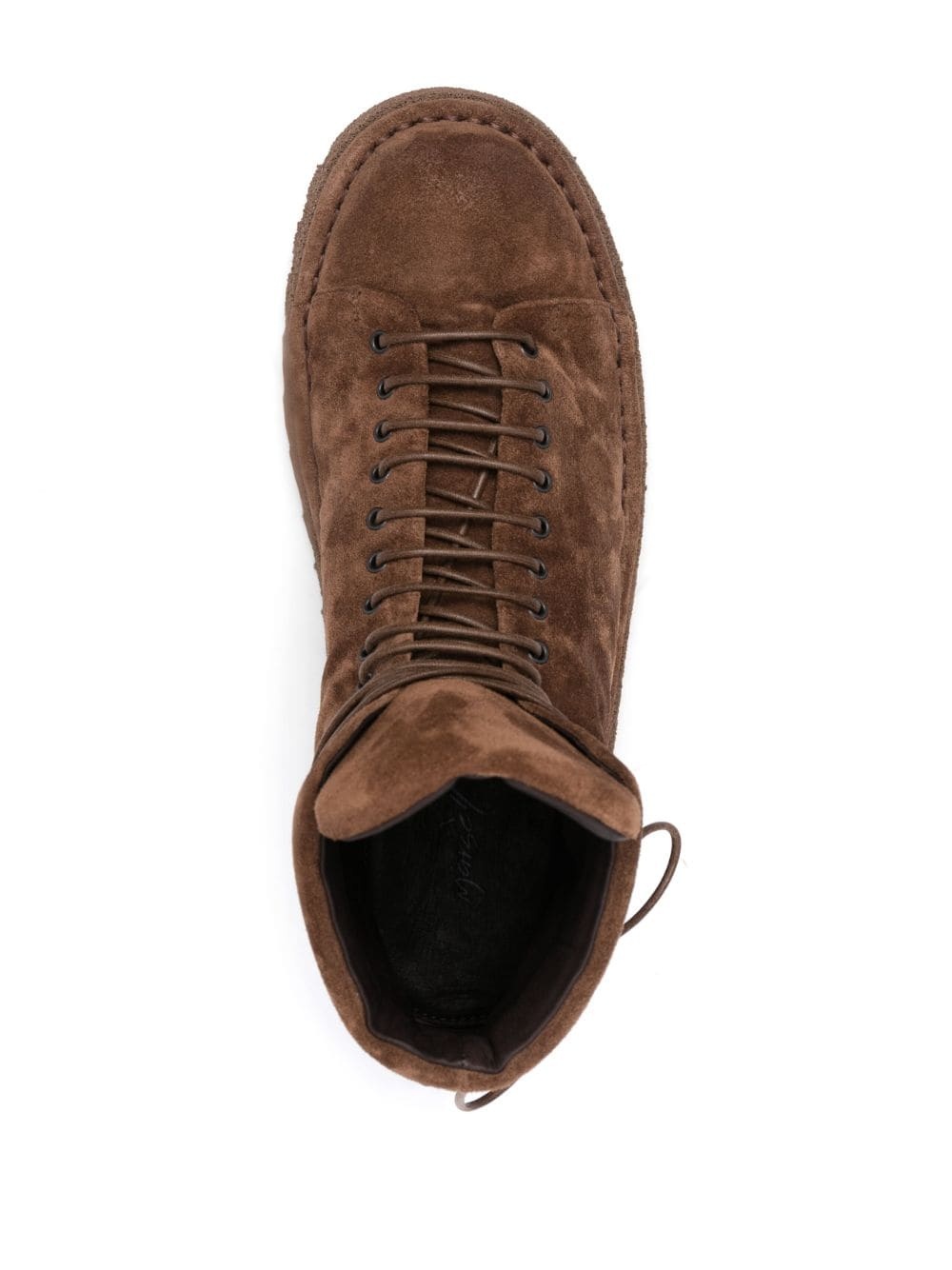 round-toe lace-up boots - 5