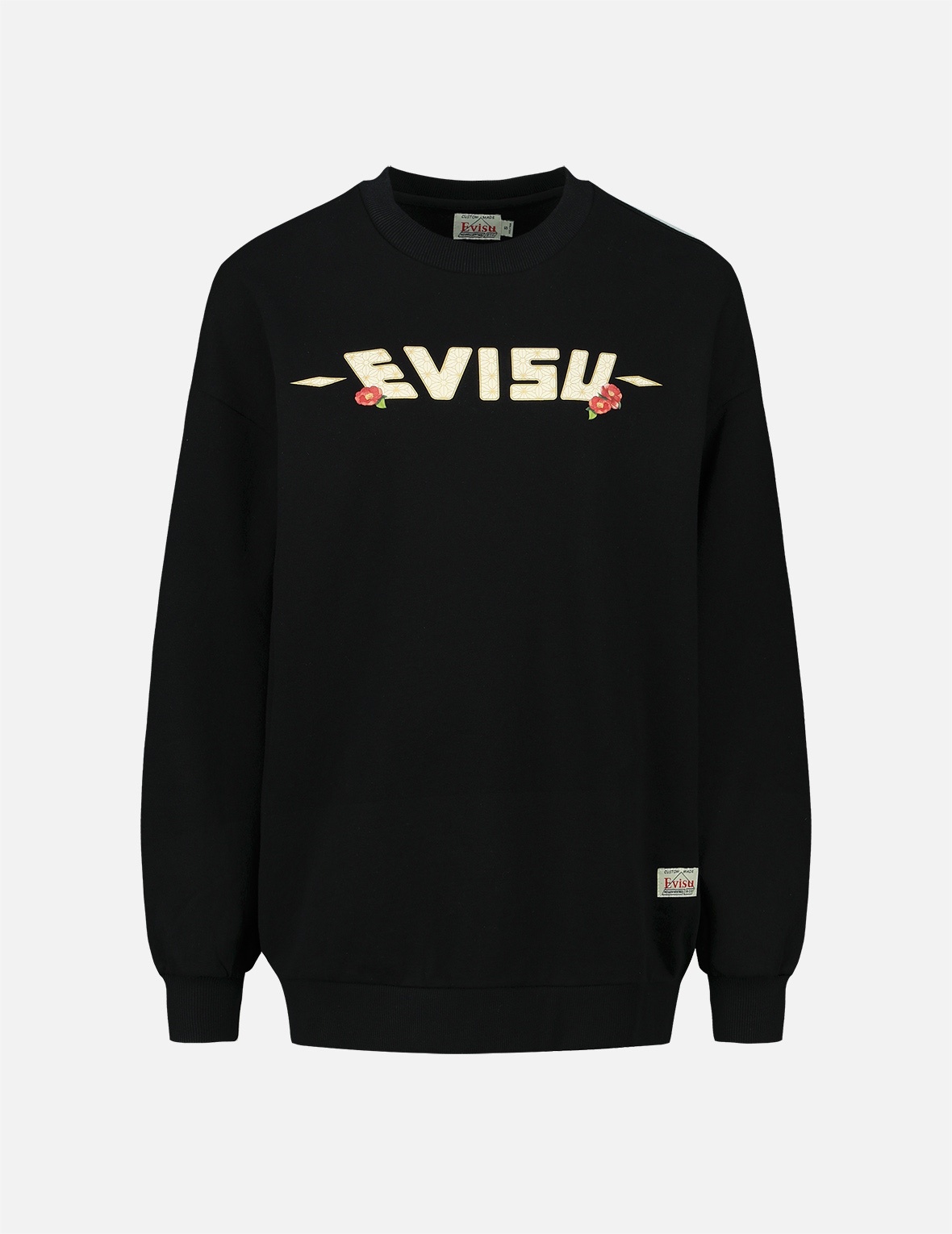 PEACOCK AND TSUBAKI PRINT SWEATSHIRT - 1
