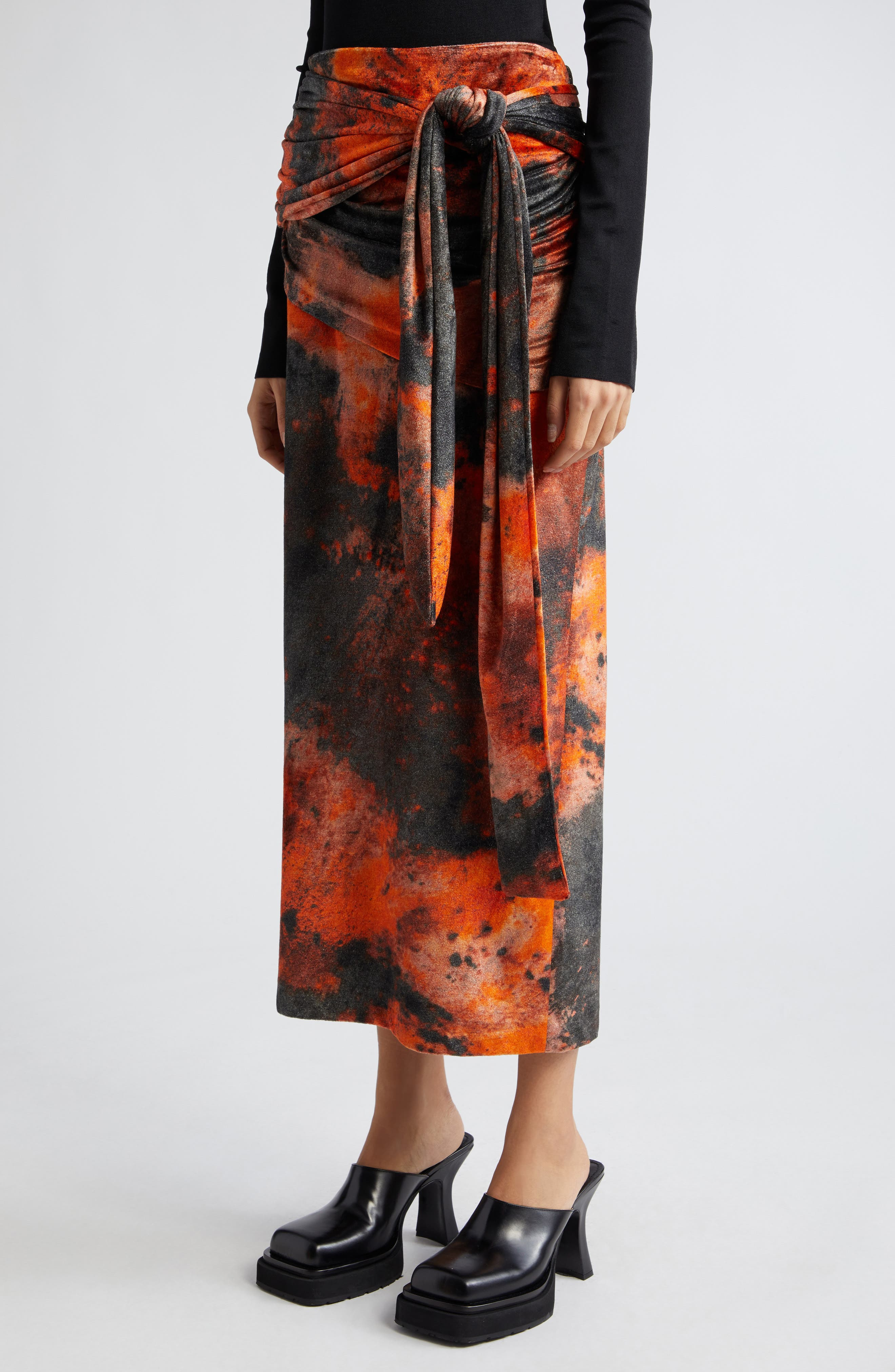 Colorburst Ruched Skirt - 4