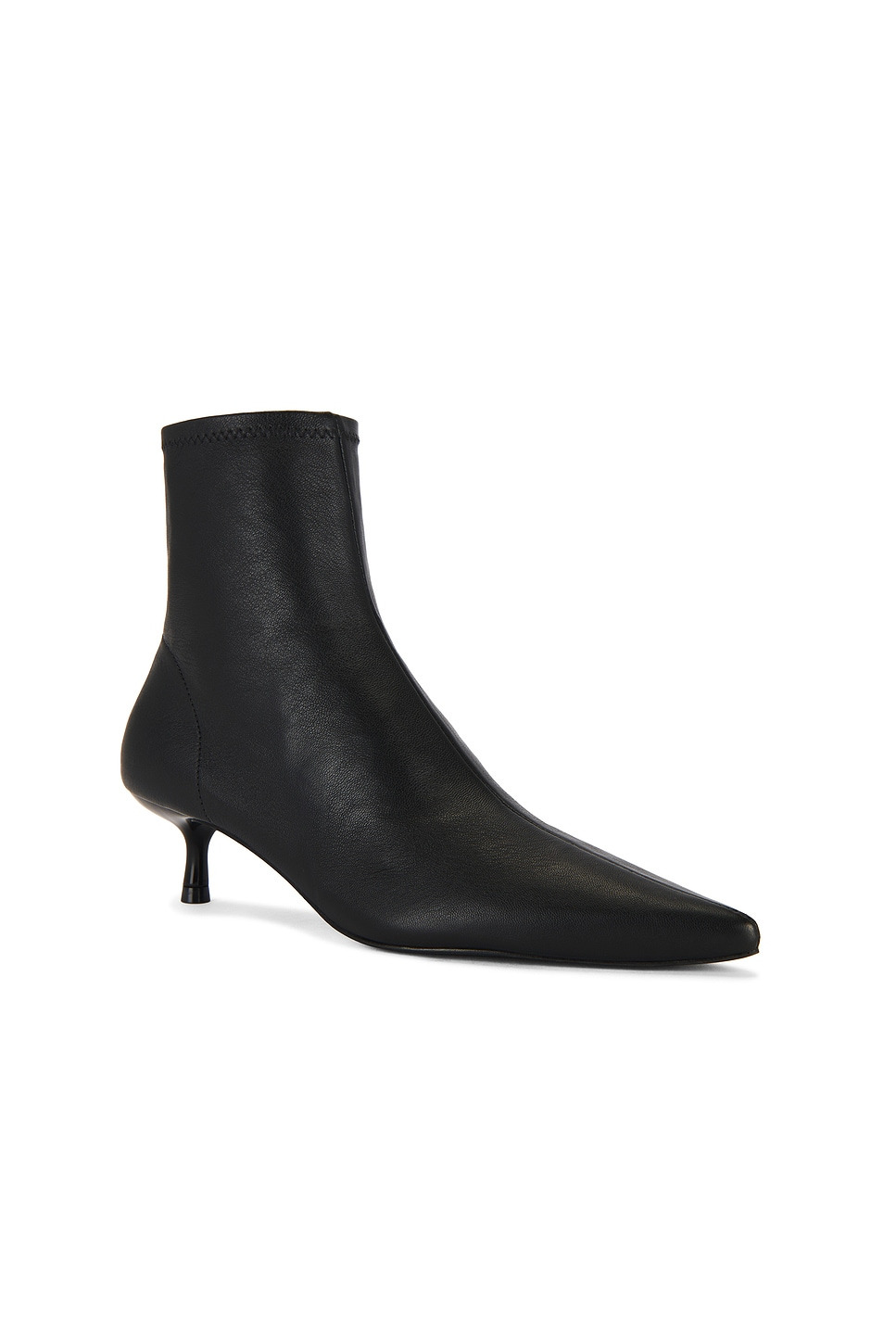 Joni Stretch Leather Ankle Boot - 2