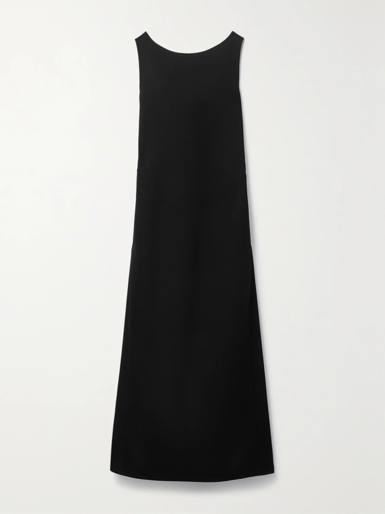 Rhea Draped Wool-blend Crepe Gown - 1