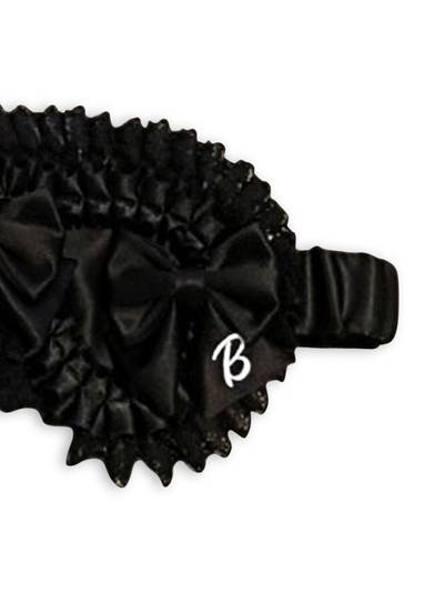 BALENCIAGA ruffled-detail sleeping mask outlook