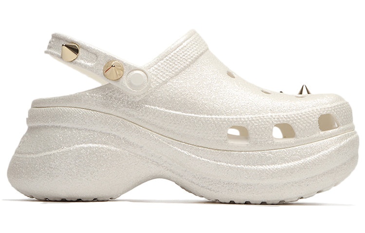 (WMNS) Crocs Outdoor Beach Sports Slippers White 206783-100 - 3