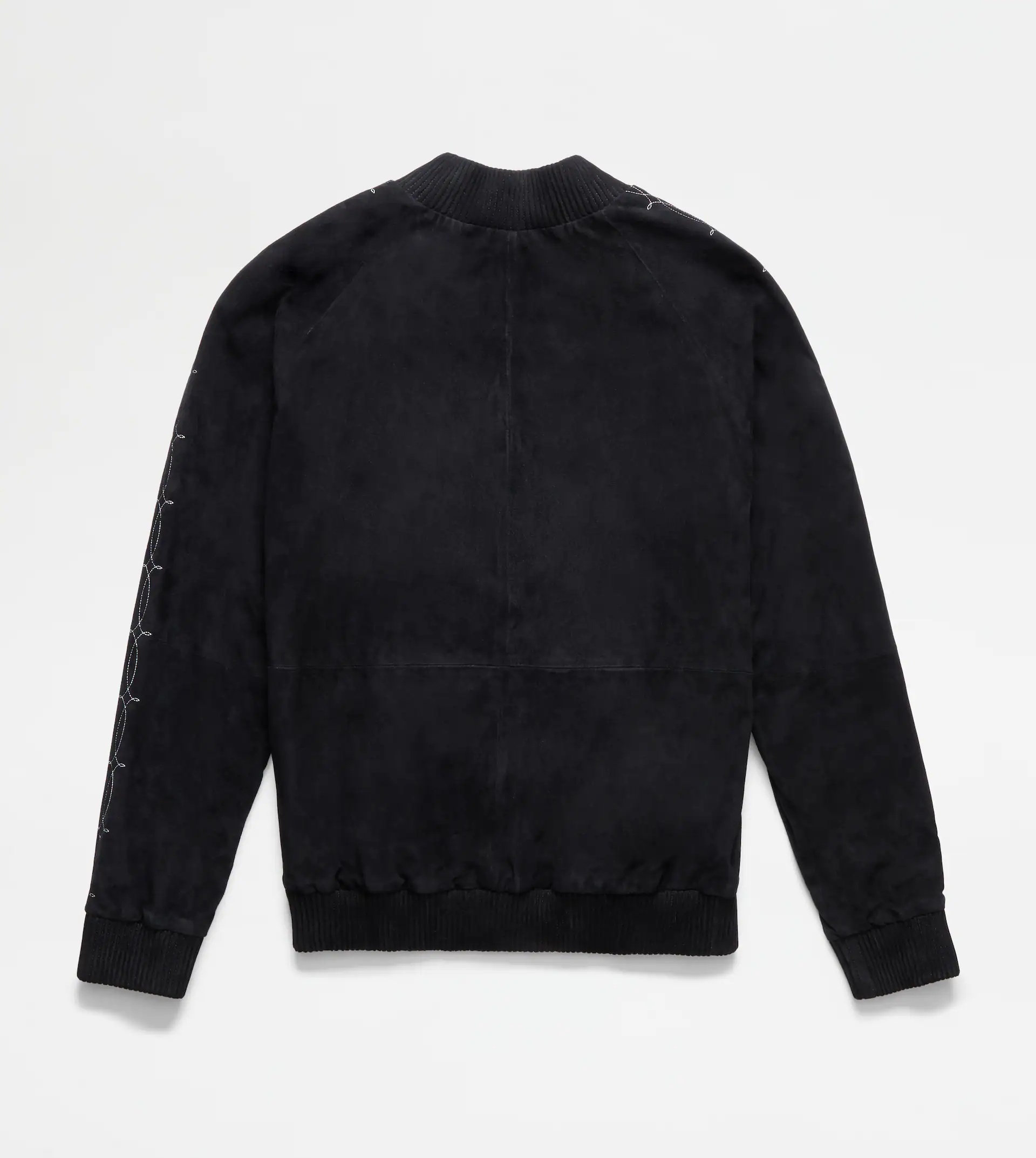 TRACKSUIT JACKET IN SUEDE - BLACK - 4