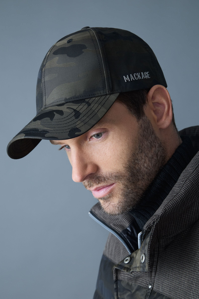 MACKAGE ANDERSON-JC Jacquard Camouflage Baseball Cap outlook